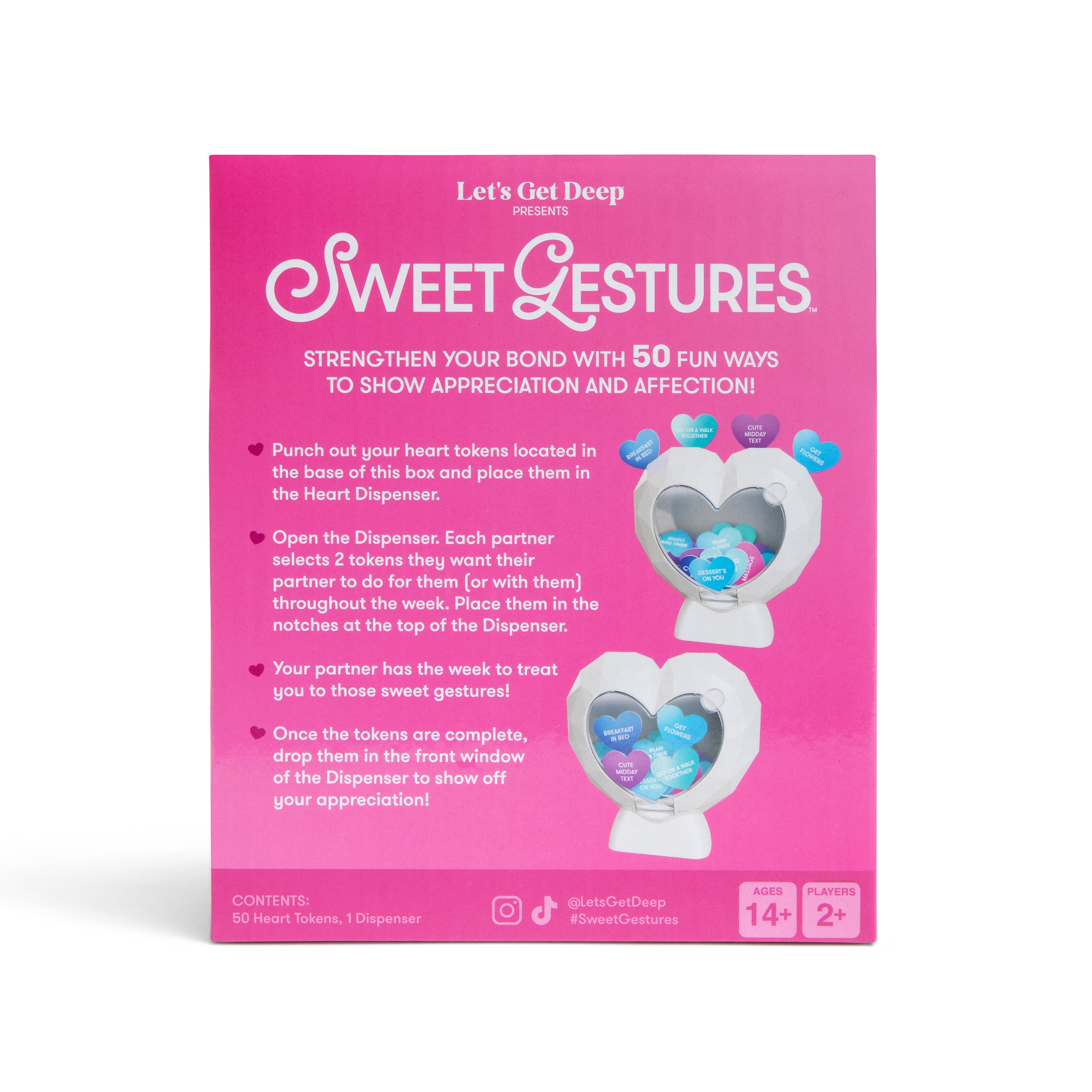 Sweet Gestures by Relatable – A Romantic Couples Gift with 50 Love Tokens