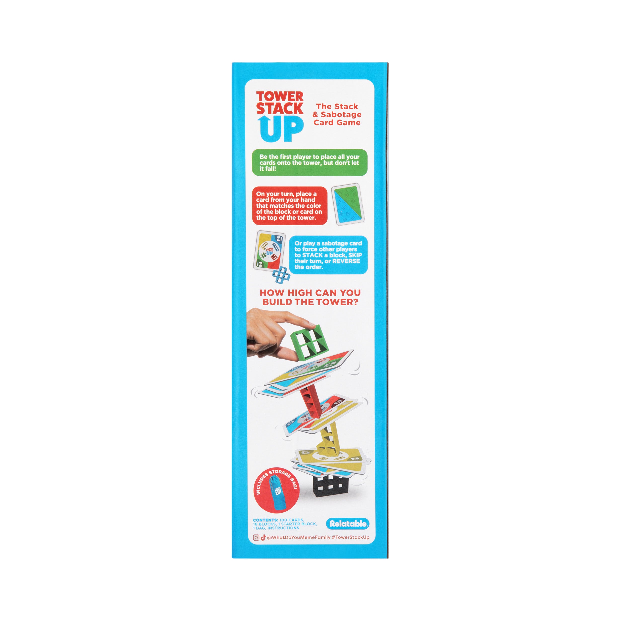 Tower Stack Up by Relatable - The Stack and Sabotage Card Game