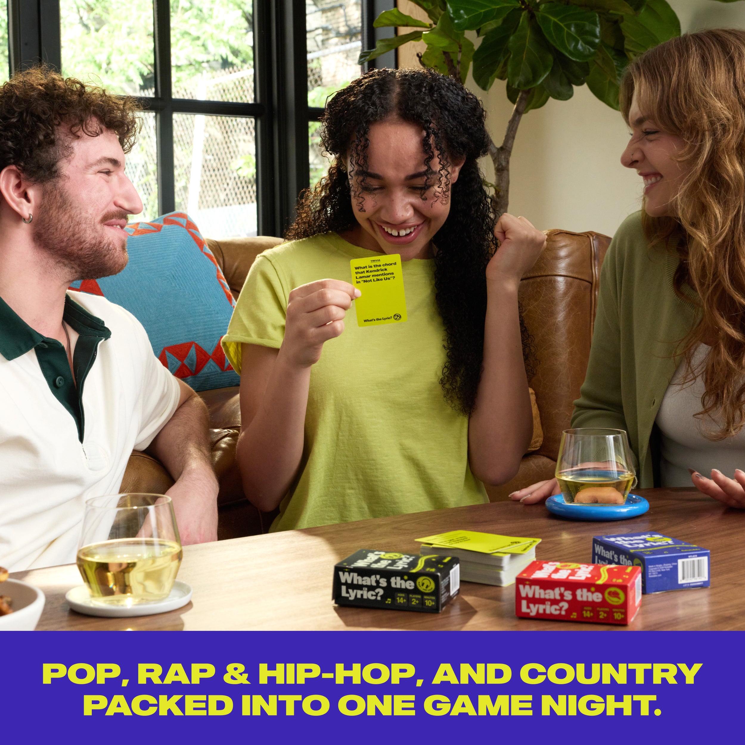 What's The Lyric Ultimate Bundle by Relatable - A Music Trivia Game and Finish the Lyric Game for Music Fans – Includes 300 Pop, Rap, and Country Music Trivia Cards for ages 14+.