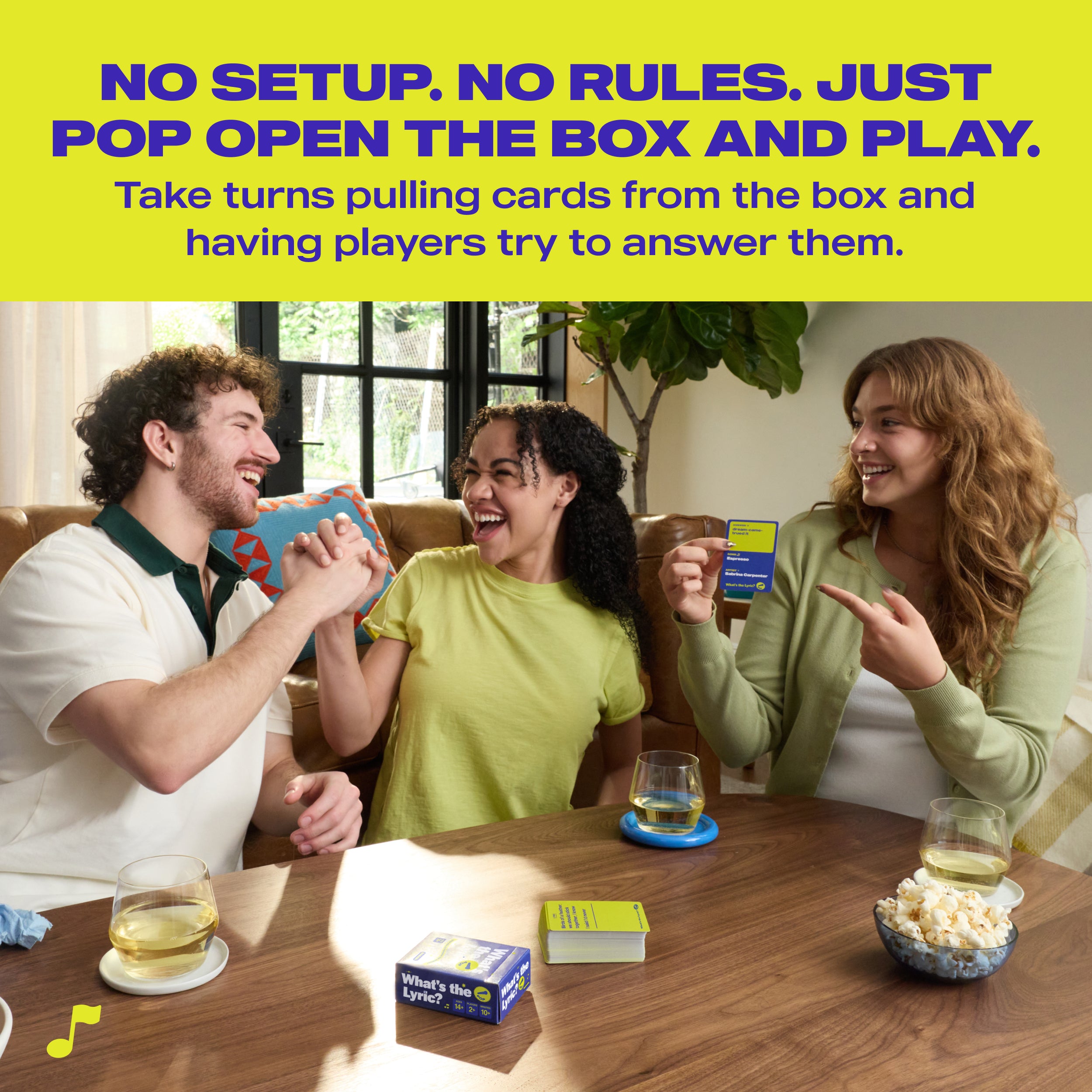 What's The Lyric Pop by Relatable - A Music Trivia Game and Finish the Lyric Card Game Featuring All Of The Top Hits – Includes 100 Cards.