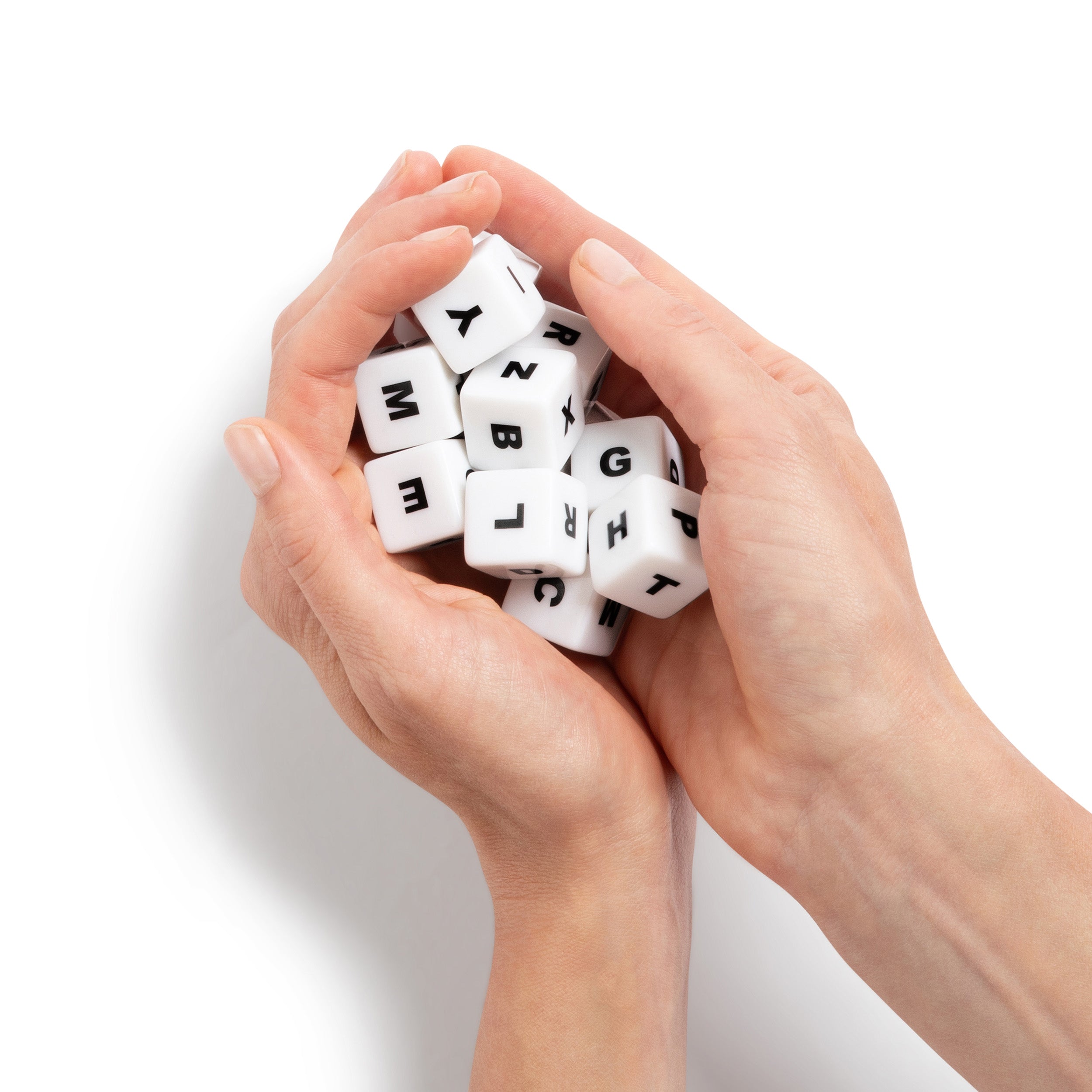 Word Dice by Relatable - Brain Teaser Puzzles - Roll The Dice and Build Crosswords - 1 Tin, 12 Dice