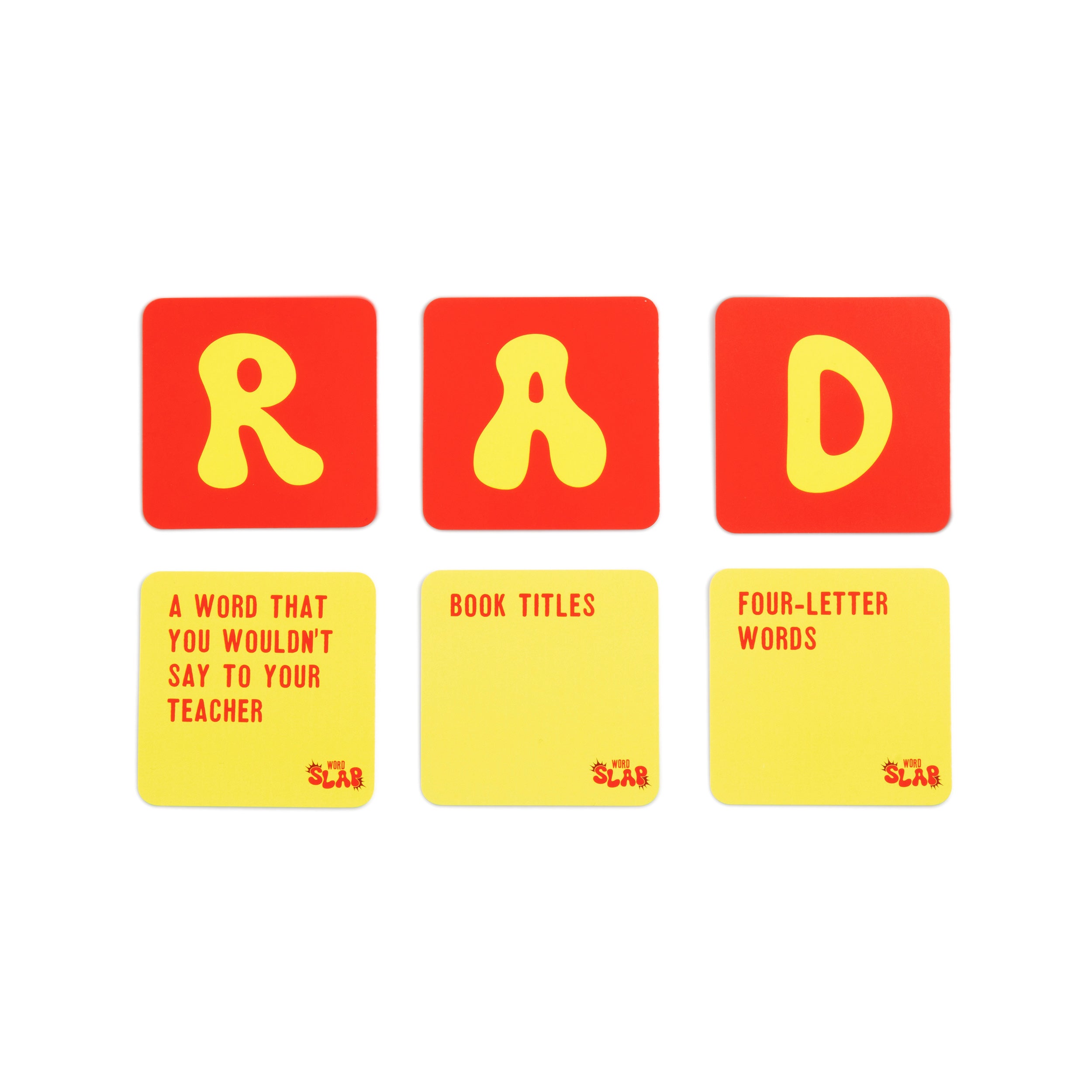 Word Slap by Relatable - Shout It, Slap It, Spell It. A Fast Paced Word Game and Thinking Game Built for Family Game Night, Party Games and Brain Games for Kids – Includes 165 Letter & Category Cards.