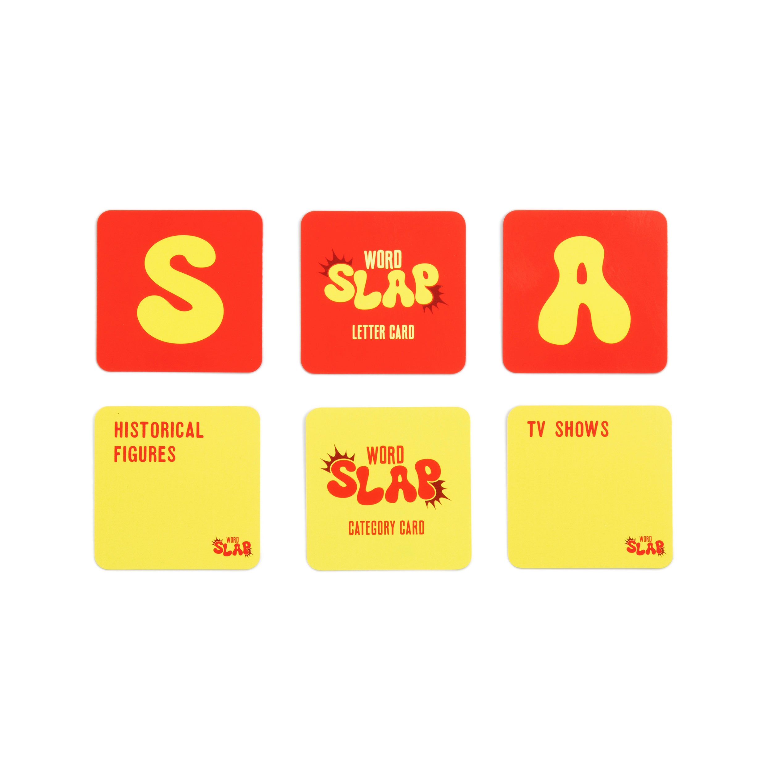 Word Slap by Relatable - Shout It, Slap It, Spell It. A Fast Paced Word Game and Thinking Game Built for Family Game Night, Party Games and Brain Games for Kids – Includes 165 Letter & Category Cards.