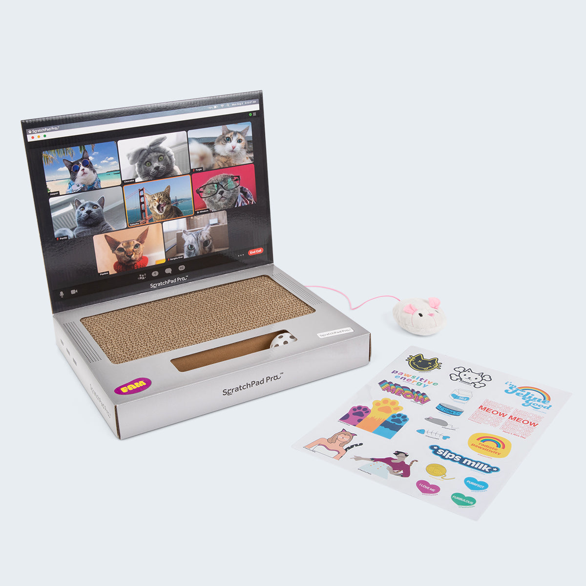 Scratchpad Pro Cardboard Laptop Cat Scratching Toy Relatable Scratchpad Pro Cardboard Laptop Cat Scratching Toy Relatable