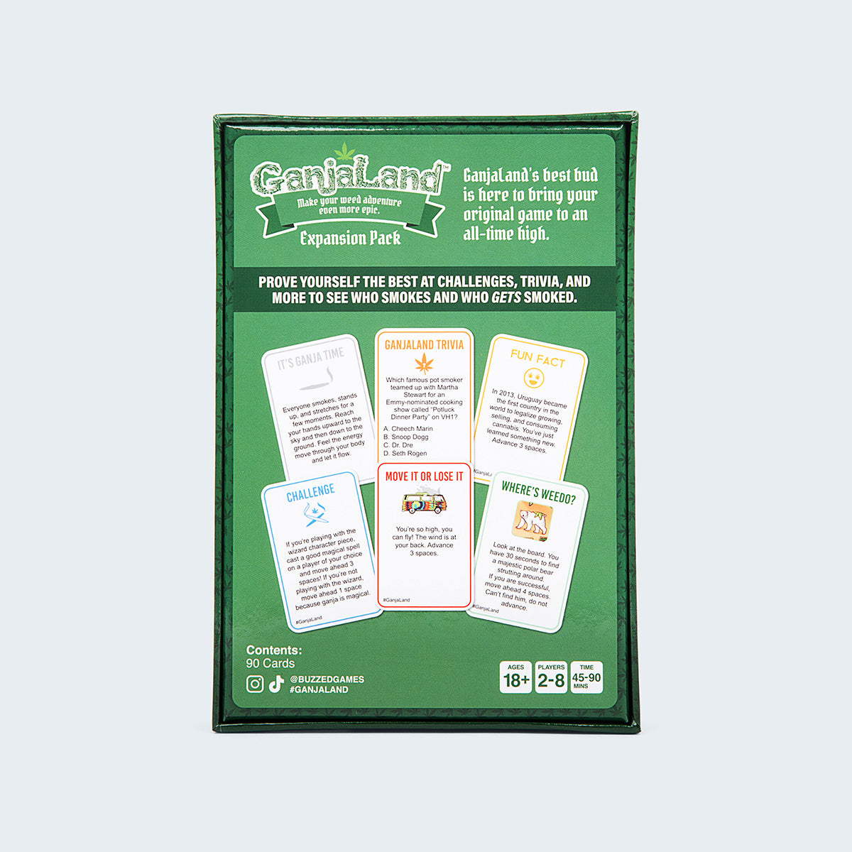Ganjaland Expansion Pack -- More Cards for the Epic Stoner Board Game