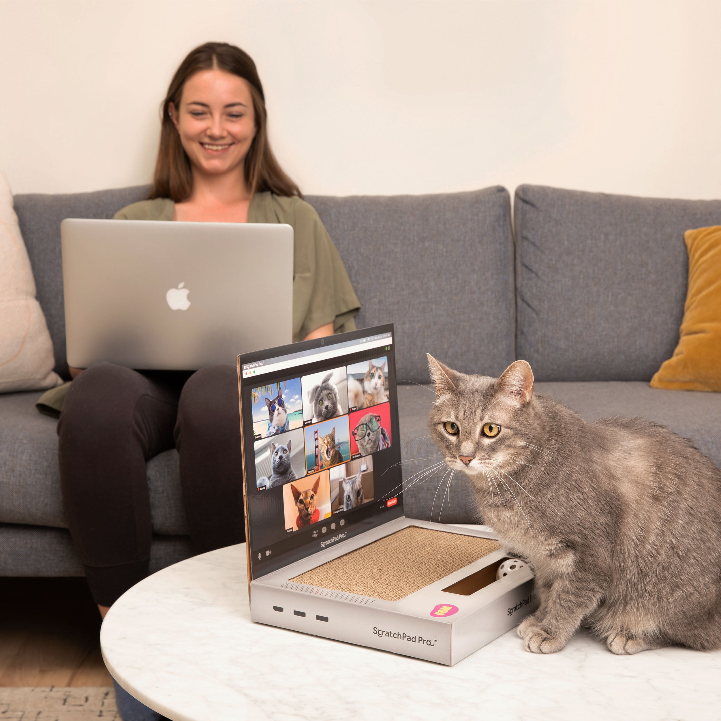 ScratchPad Pro — Cardboard Laptop Cat Scratcher
