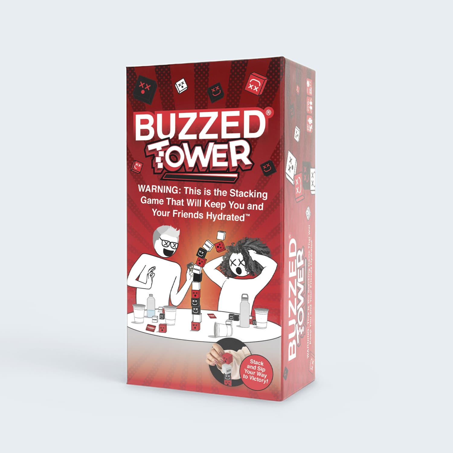 Buzzed™ Tower Ultimate Blockstacking Challenge Drinking Game Buzzed