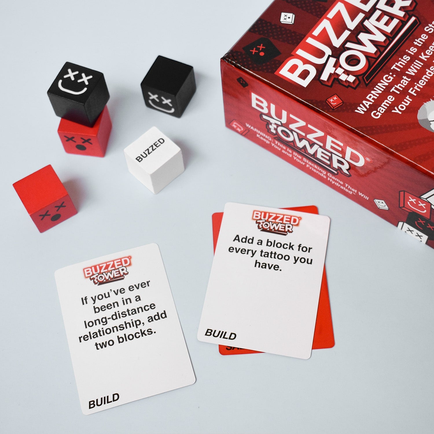 Buzzed™ Tower Ultimate Blockstacking Challenge Drinking Game Buzzed