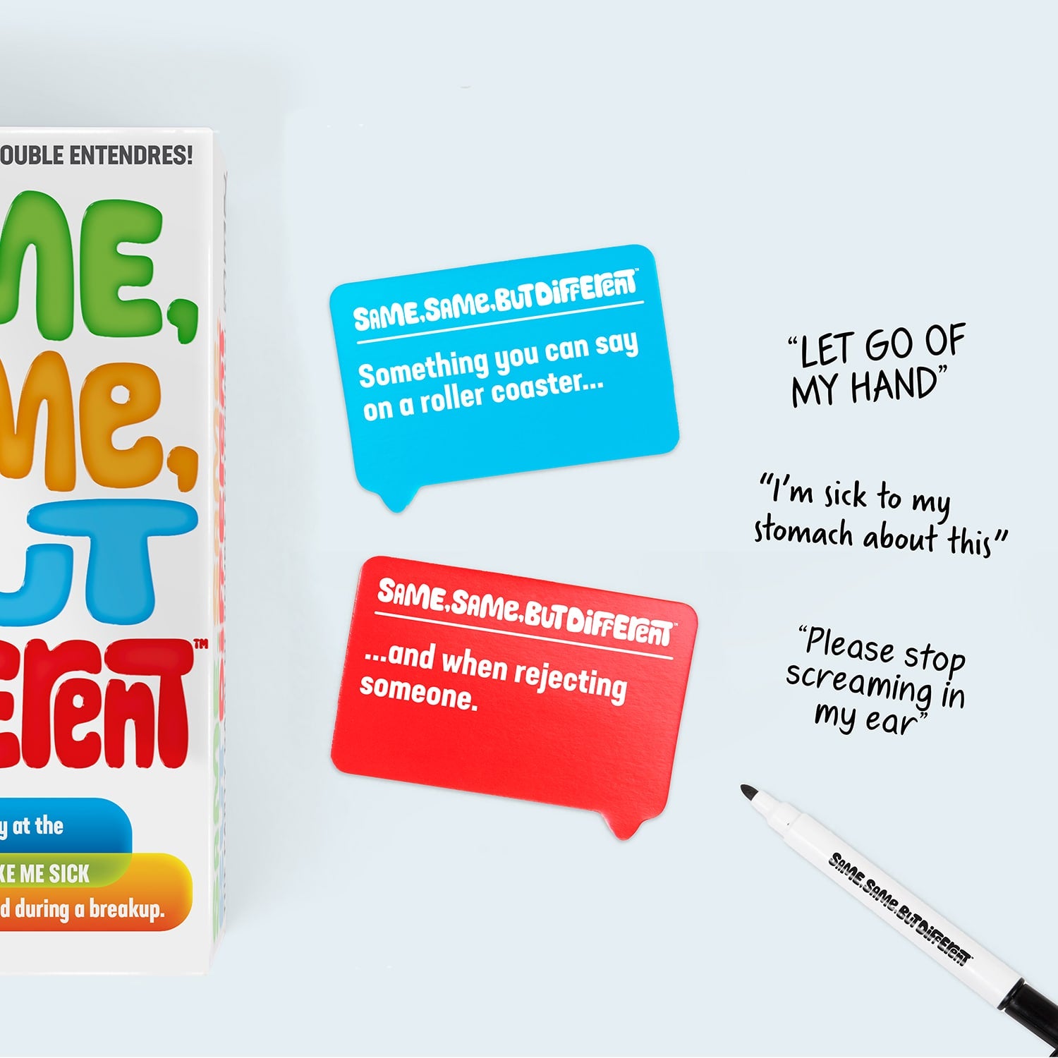 Same Same But Different Card Game Hilarious Double Entendres Relatable Same same but different card game hilarious double entendres relatable