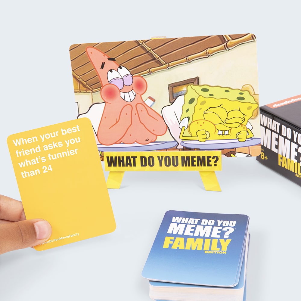What Do You Meme?® SpongeBob Family Edition Card Game – Relatable