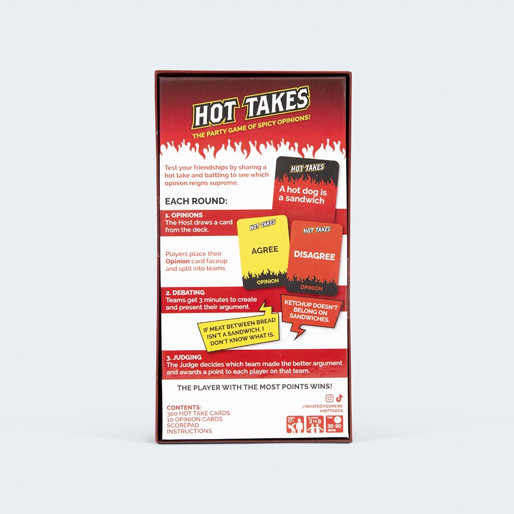 Hot Takes Spicy Debate Card Game What Do You Meme?® Relatable