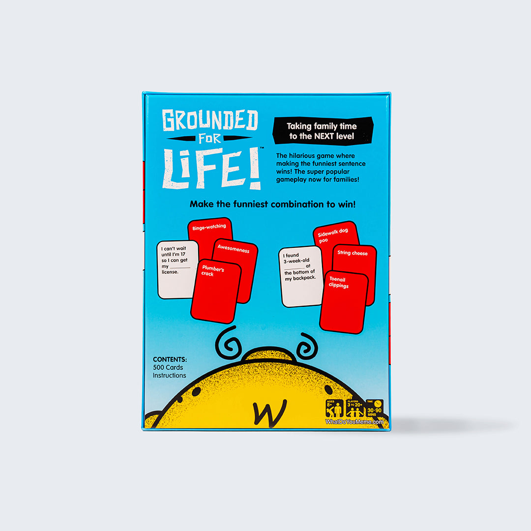 Grounded for Life™ Family Card Game: Hilarious Sentence Combinations –  Relatable