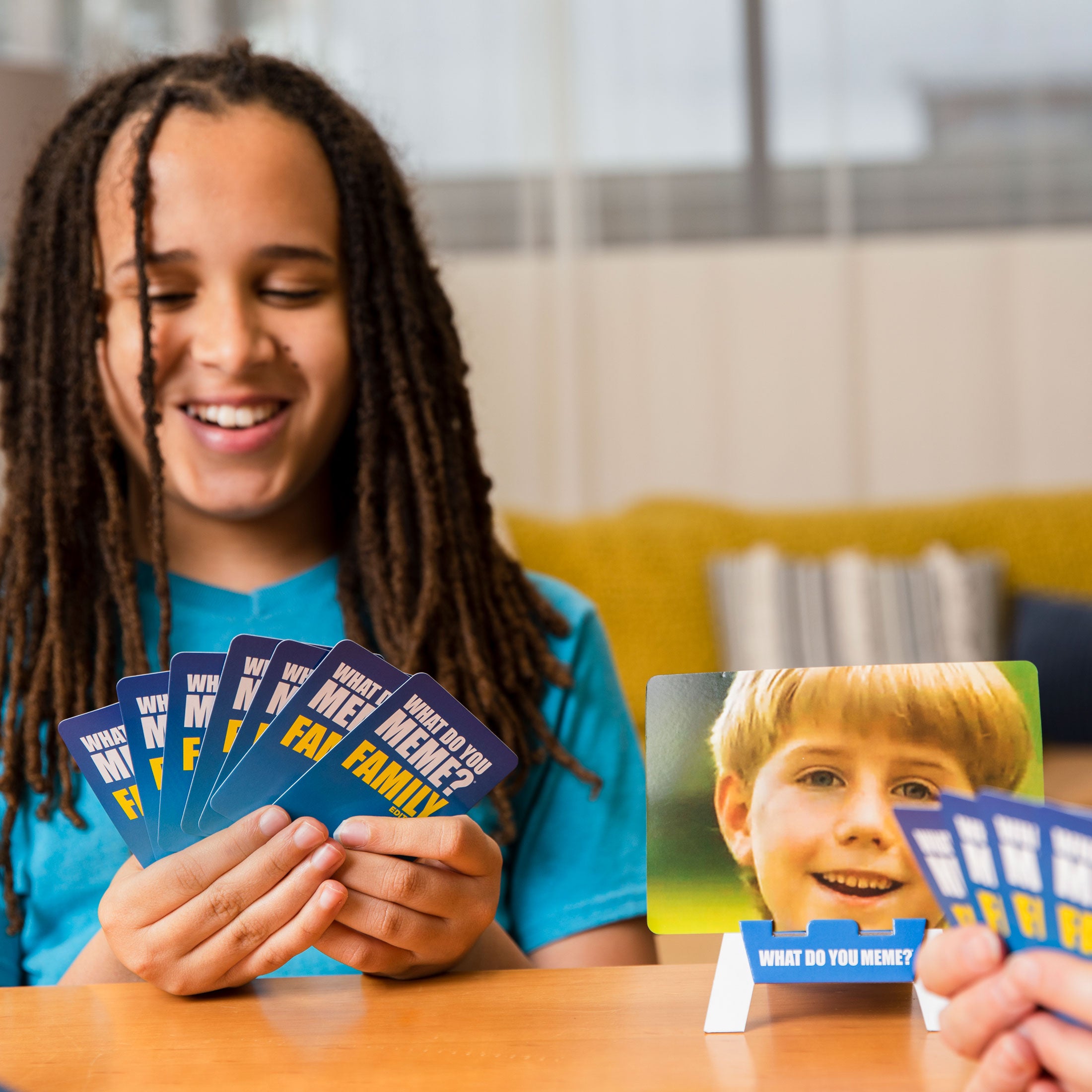 The new custom What Do You Meme? cards makes family game night way